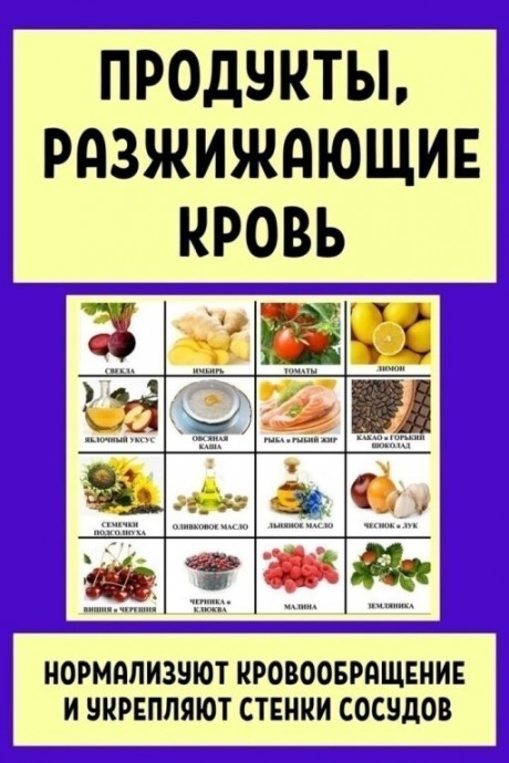 ​Какие продукты разжижают кровь