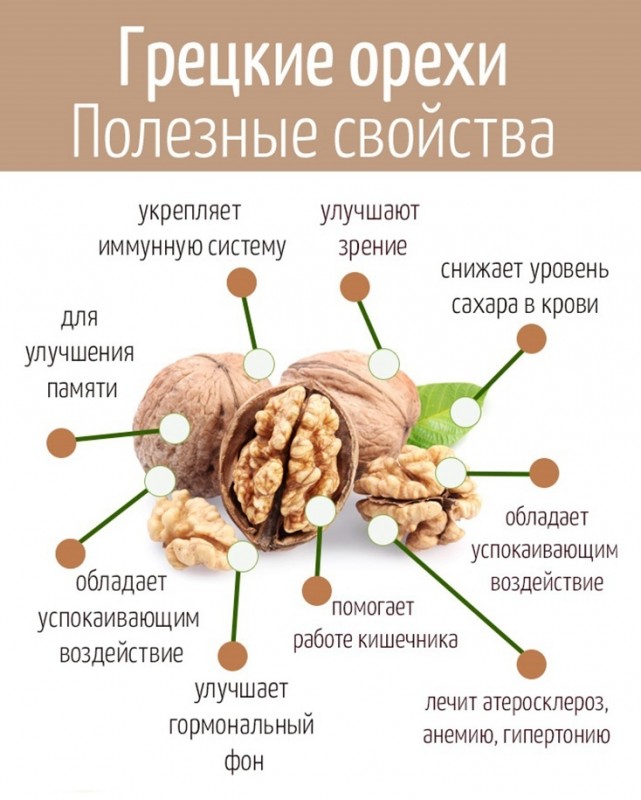 Почему полезно есть грецкие орехи