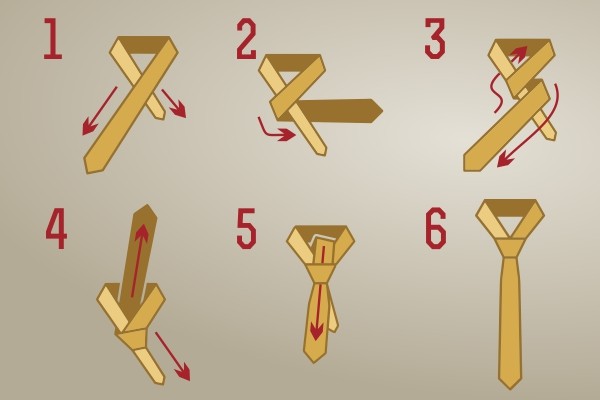 Учимся завязывать красиво галстук