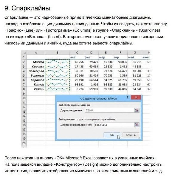 10 простых приёмов для эффективной работы в Excel