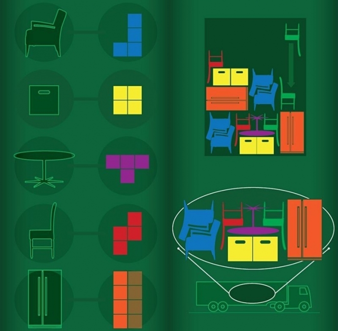 Складываем мебель и ее содержимое компактно и удобно в случае переезда