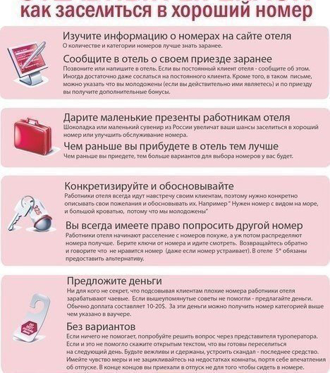 ​Как заселиться в хороший номер