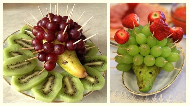 Как красиво и интересно оформить фрукты и ягоды к столу