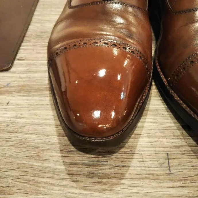 ​Глассаж или полировка обуви вручную