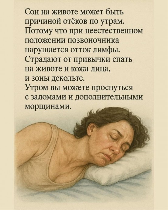 Почему сон на животе вредит телу Почему сон на животе вредит телу
