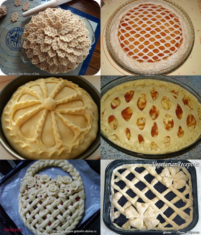 Как красиво оформить закрытые пироги