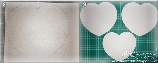 Шкатулка в форме сердца из бобин от скотча