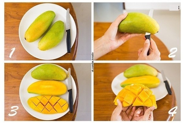 Как удобно почистить манго?