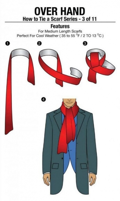 10 способов как красиво и оригинально завязать шарф