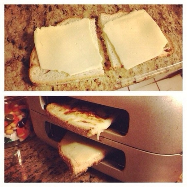 Как сделать горячий бутерброд в тостере