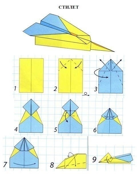 Модели бумажных самолетиков.