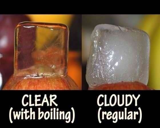 Как добиться того, чтобы лед был прозрачным