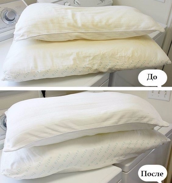 Как и чем стирать подушки (с синтетическим наполнителем)