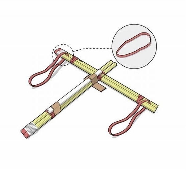 Офисный мини арбалет. Для тех, кому скучно на работе :)