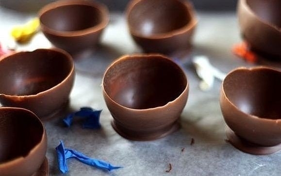 Шоколадные вазочки.