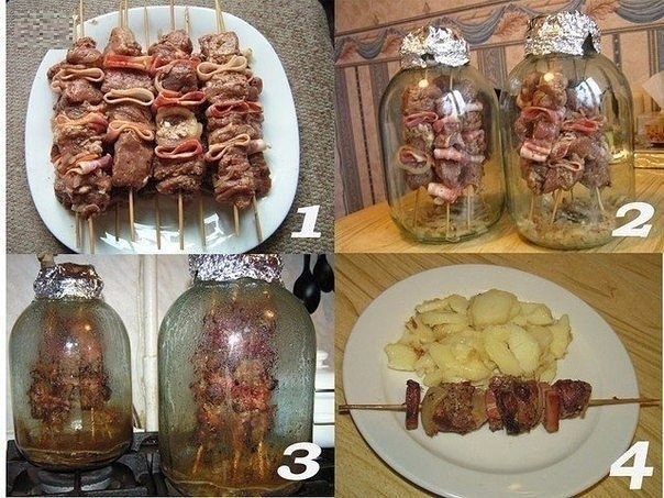 Оригинальный рецепт шашлыка в банке, без мангала и углей Оригинальный рецепт шашлыка в банке, без мангала и углей