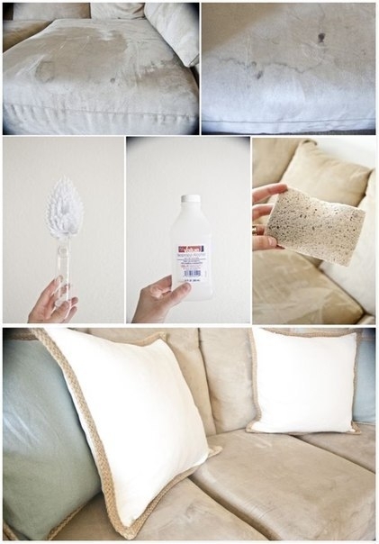 Как очистить диван с обивкой из микроволокна