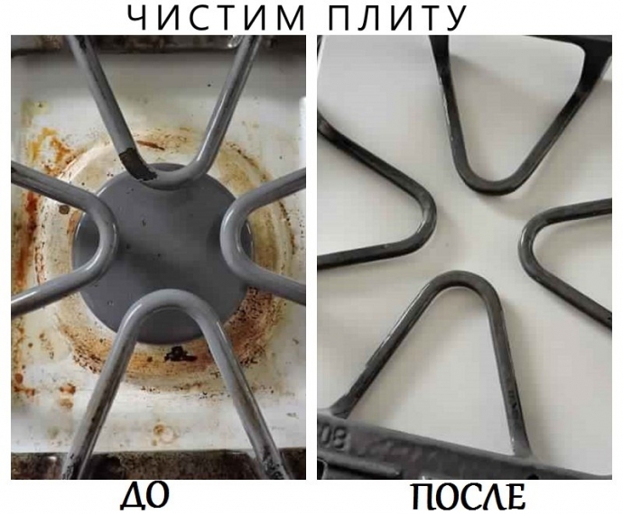 Как очистить решетки на газовой плите. Как очистить решетки на газовой плите.