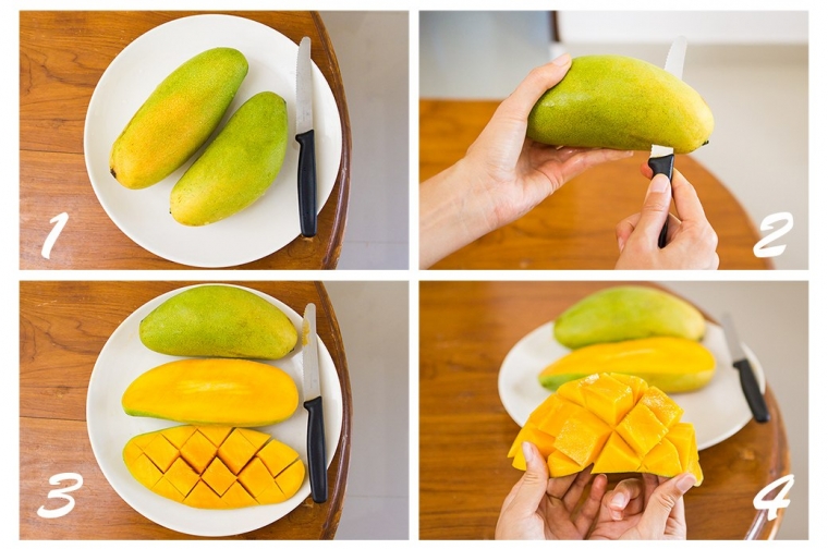 Как удобно почистить манго?