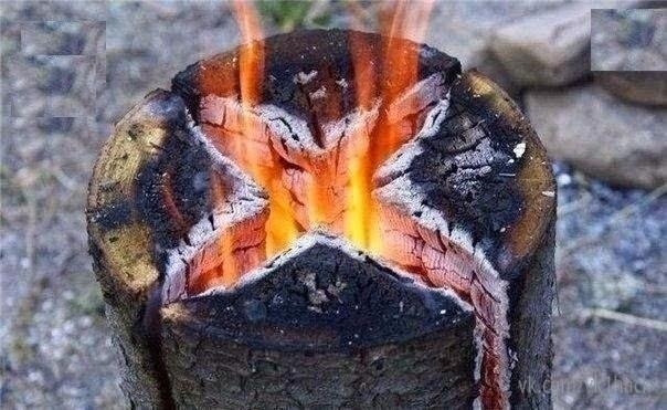 Дровяной примус в походе.