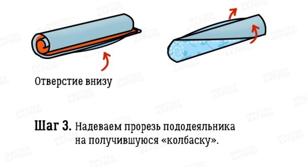 Лёгкий способ заправить одеяло в пододеяльник